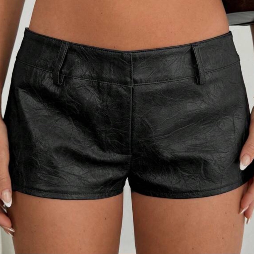 Black Booty Cut Shorts